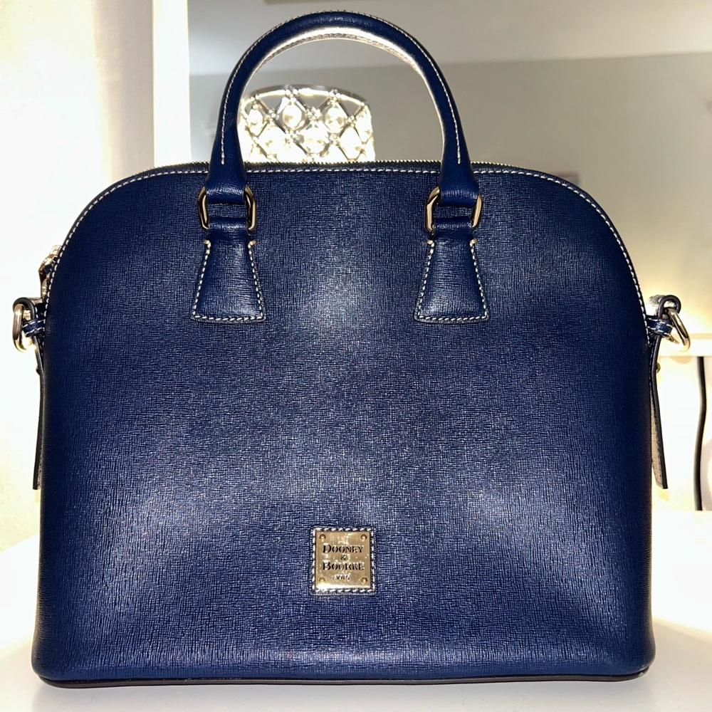 Dooney & Bourke Saffiano Blue Satchel